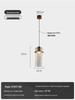 Retro Luxury Bedside Pendant Lamp - Designer Wall & Bar Counter Lighting