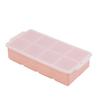 New Food Grade Silicone Ice Cube Tray 6/8 Cavity Flexible and Soft Ice Making Mold Large With Lid Ice Cube Mould Freezer Use