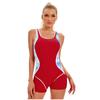 Sport One-piece Swimsuit Women Monokinis  New Female Anthletic Open Back Fitness New Summer Beach Swimwear Plus Size XXXL