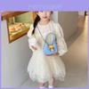 Adorabile Borsa a Tracolla per Bambini con Fiocco Borsa Mini alla Moda per Bambini in Vari Colori