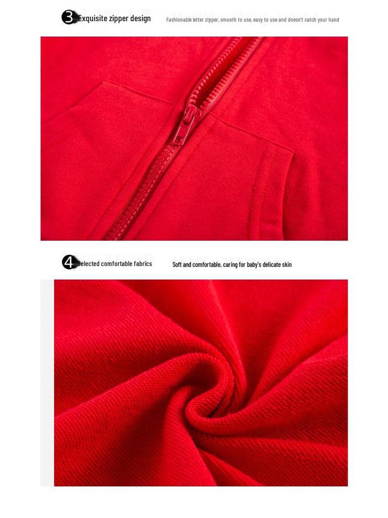 Kinder Kapuzen-Reißverschluss-Cardigan: Leichte, Langärmlige, Einfarbige Jacke für Frühling & Herbst