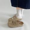 Non-slip flat-bottomed bag head slippers women's summer wear yellow with skirt half-drag Birkenstocks