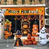 Halloween Pumpkin Banner: Outdoor Doorway & Wall Decor for Photo Props