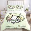 3pcs POCHACCO Listening to Music Bedding Set - 1 Soft Quilt Cover + 2 Pillowcases, Machine Washable - Suitable for All Seasons, Perfect Gift