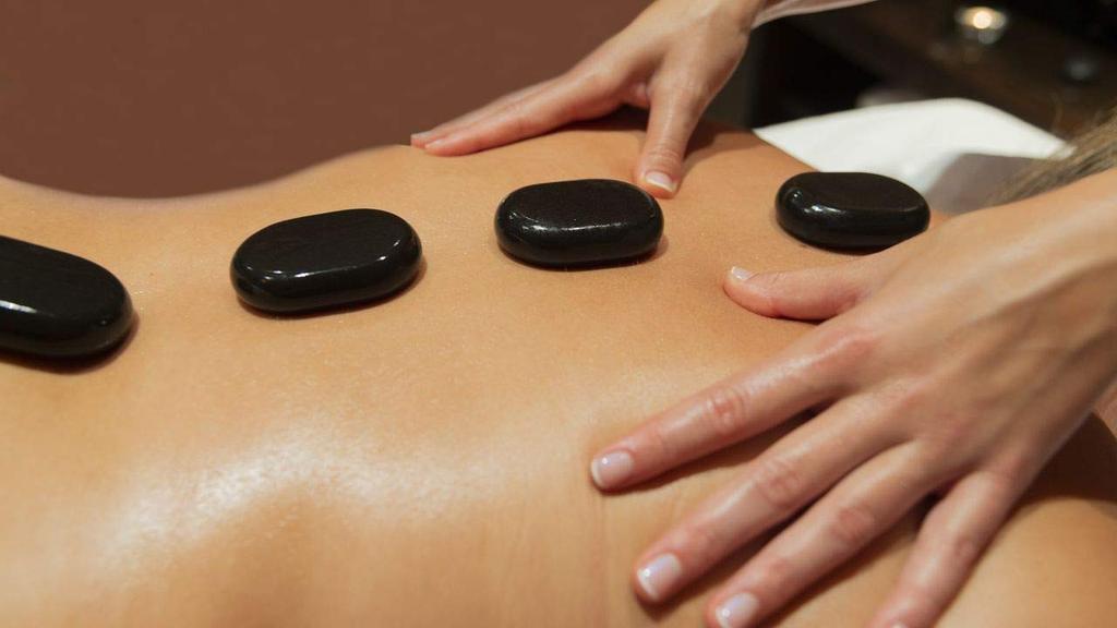 Windfulogo 6-Piece Hot Massage Stone Set, Natural Lava Basalt Spa Massage Hot Warmer Stones, Black, 2.36 x 3.14 in (6x8cm)