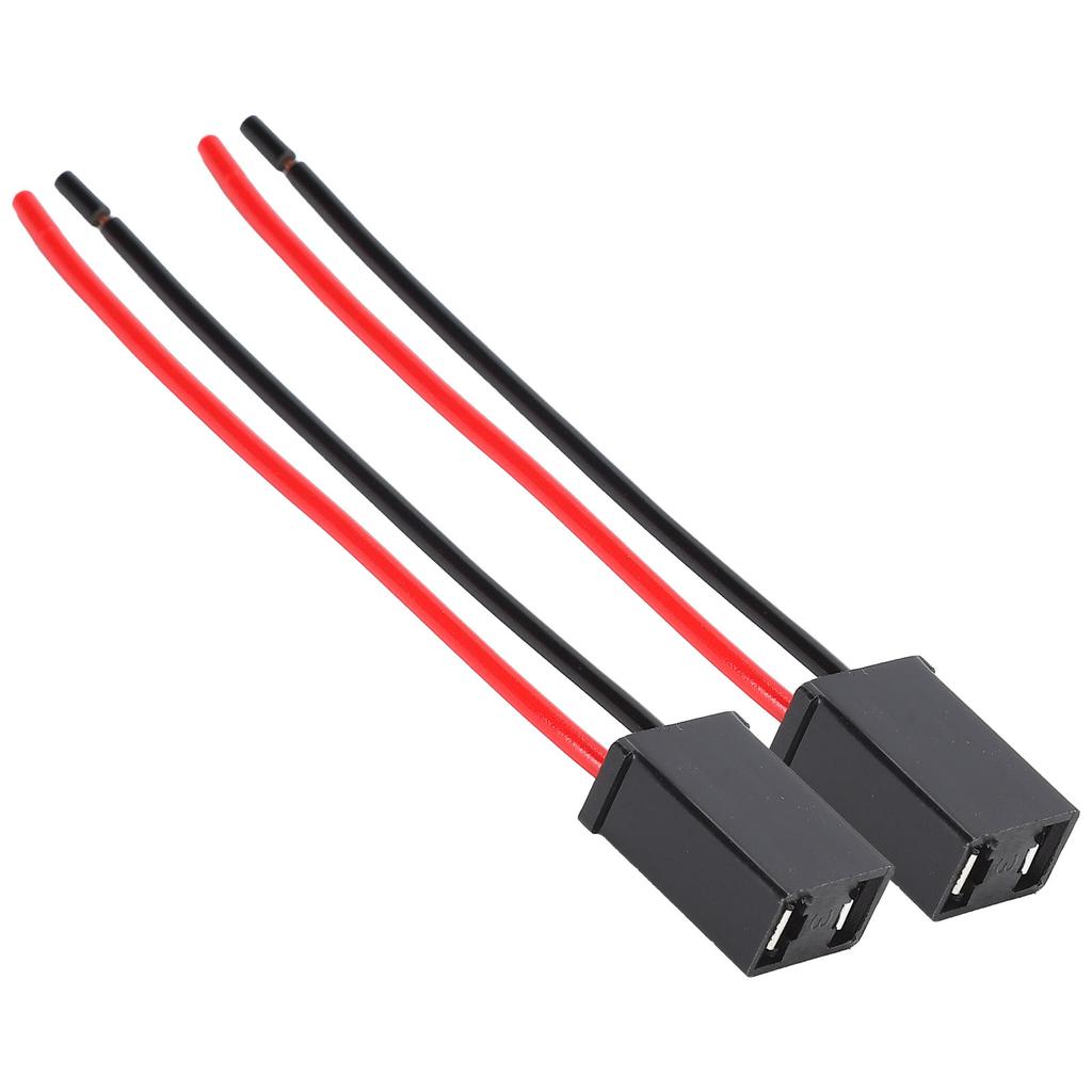 2Pcs Light Connector Female Lamp Socket Wiring Harness Kit for DIY Modification Plug Replacement