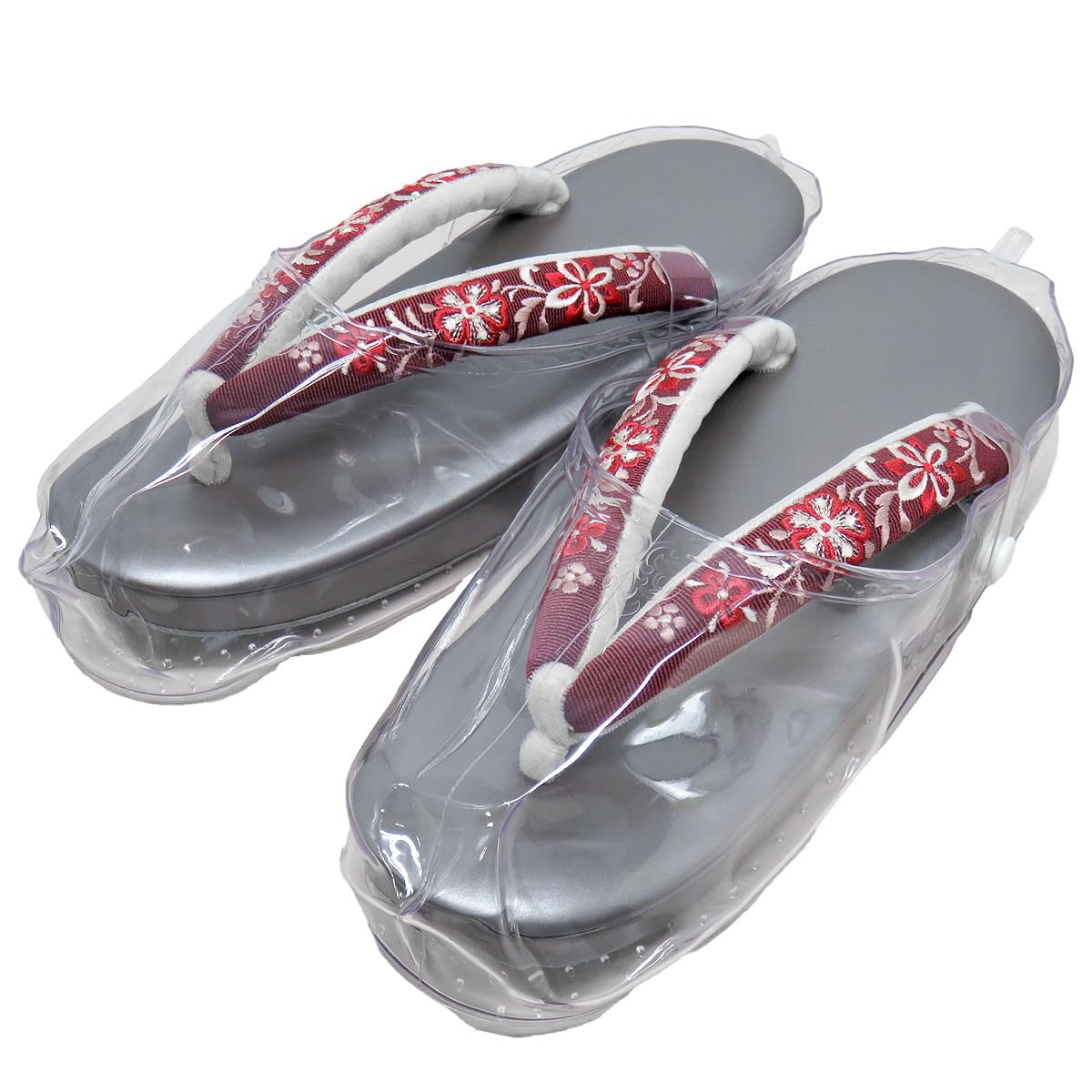 

[wyenishiya] Sandal Covers for Women - L & M Sizes - New Design - Non-slip, Waterproof, with Carrying Bag - Rain Gear - Transparent Covers - 22cm,