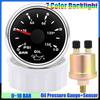 7 Color LED 52mm Oil Pressure Gauge with Sensor 0~5Bar,0~10Bar,0~75PSI,0~150PSI Oil Pressure Meter for Marine Boat Car 12V24V
