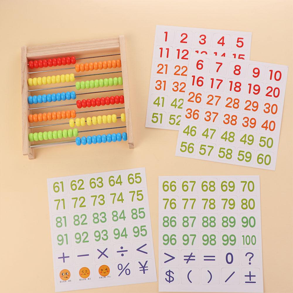 Calculating Beads Number Arithmetic Abacus Wooden Early Math Learning Toy  3-6 Year Olds Toys