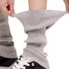 Short Straight Socks, Women'S Vertical Pattern Thin Stacking Socks, Micro-Pull Leg Guards, Leg Covers, Basic Solid Color Versatile Calf Socks