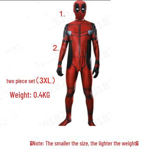 Deadpool Superhero Lycra Bodysuit Halloween Cosplay Costume