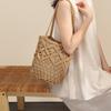 Woven bag women's new women's bag summer straw bag commuter beach bag shoulder bucket bag