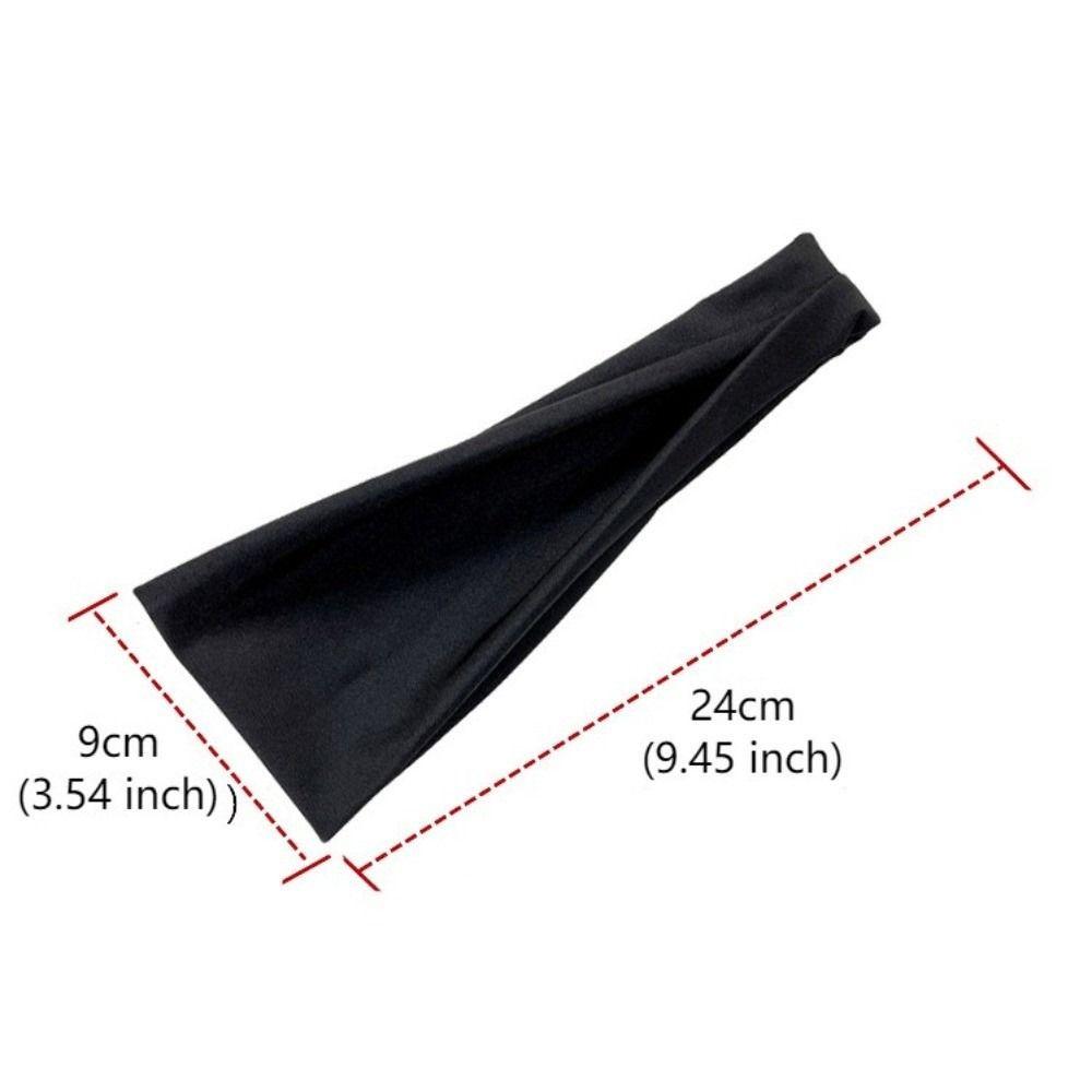Stretch Fabric Yoga Headband Sweat Absorbent Head Wrap New Workout Headband  Workout Accessories