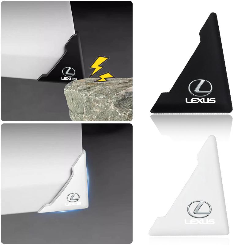 2Pcs Car Door Guard Edge Corner Protector Sticker Car Styling For Lexus CT200H ES250 ES300H IS250 IS200 GS300 GX470 LS400 LX470