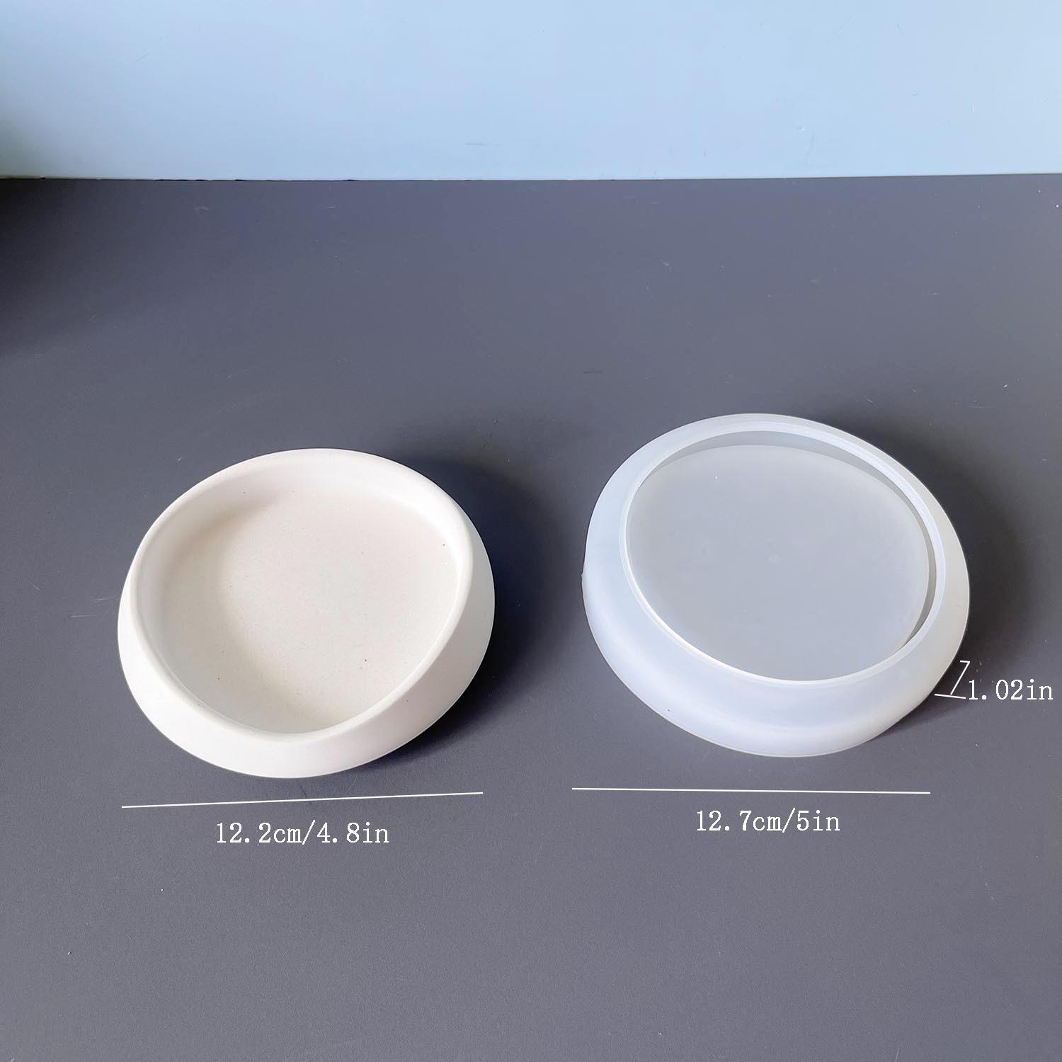 

Неправильная форма подноса силиконовые формы ручной работы бетон гипсовая чаша для хранения DIY смоляная витрина для ювелирных изделий форма для контейнера для свечей белый