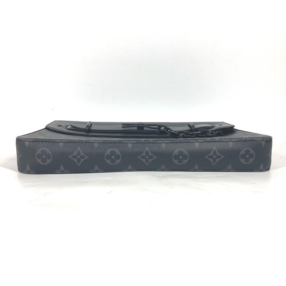 Louis Vuitton M80107 MonogramEclipse Pochette Steamer Bag Pouch Flap Clutch bag
