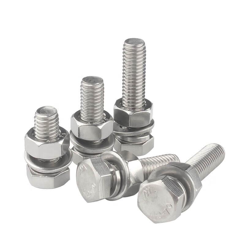 Lijiu Hong Hex Head Bolt, Nut, Flat & Spring Washer Set