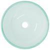 Tempered Glass Wash Basin 35 X 12 Cm Matte Finish