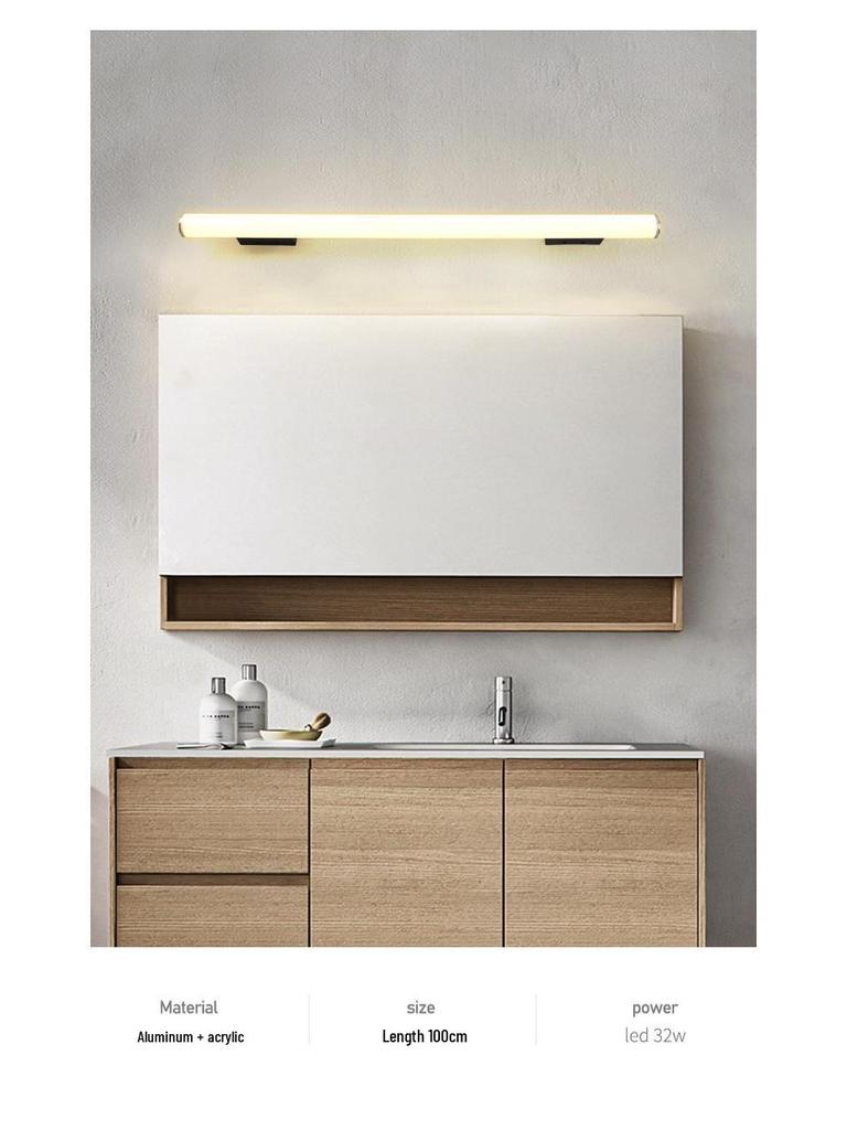 High-brightness Anti-fog Vanity Light with Mirror Cabinet for Bathroom and Hallway, 85-265V