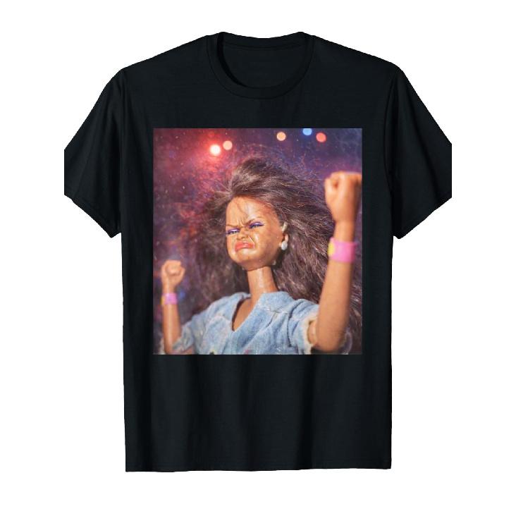Funny Doll Party Meme Doll Face Meme T-Shirt S чёрный