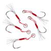35PCS 11-15# Jigging Assist Hooks High Carbon Steel Assist Hooks  Freshwater Fishing