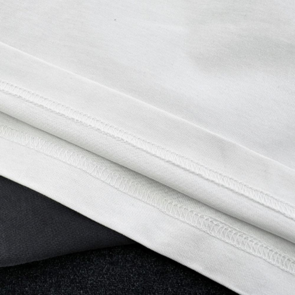 Camiseta Masculina 100% Algodão Moda Verão Manga Curta Estampada Camiseta Gráfica