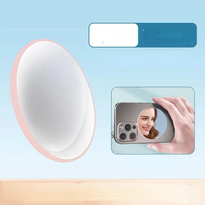 For Magsafe Magnetic Convex Mirror Smartphone Beauty Mirror Video Selfie Vlog Magnetic Mirror For Streaming Selfie