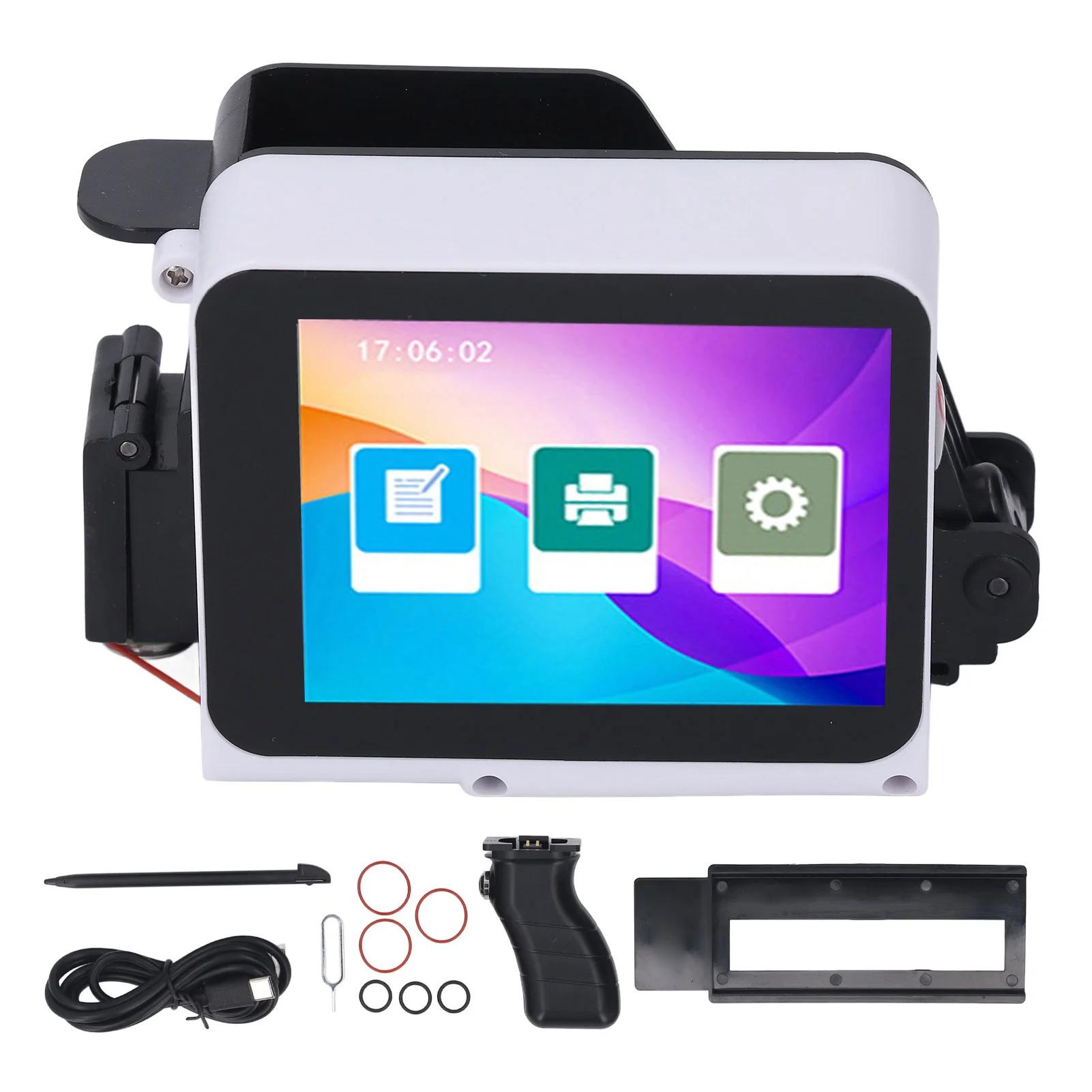 

Ручной мини-принтер Портативный 12,7 мм Струйный принтер Принтер для печати штрих-кодов Датчиков этикеток Точность 1-3 строки 300-600 DPI Регулируемый