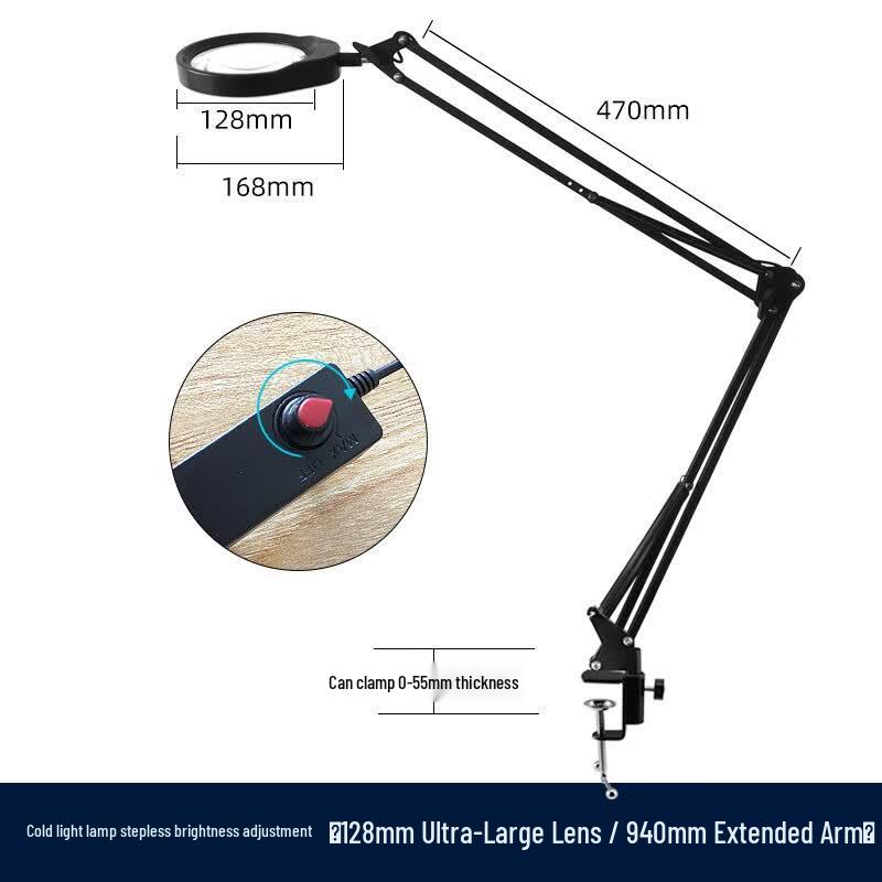 Chiweng Desk Clamp LED Magnifier Lamp