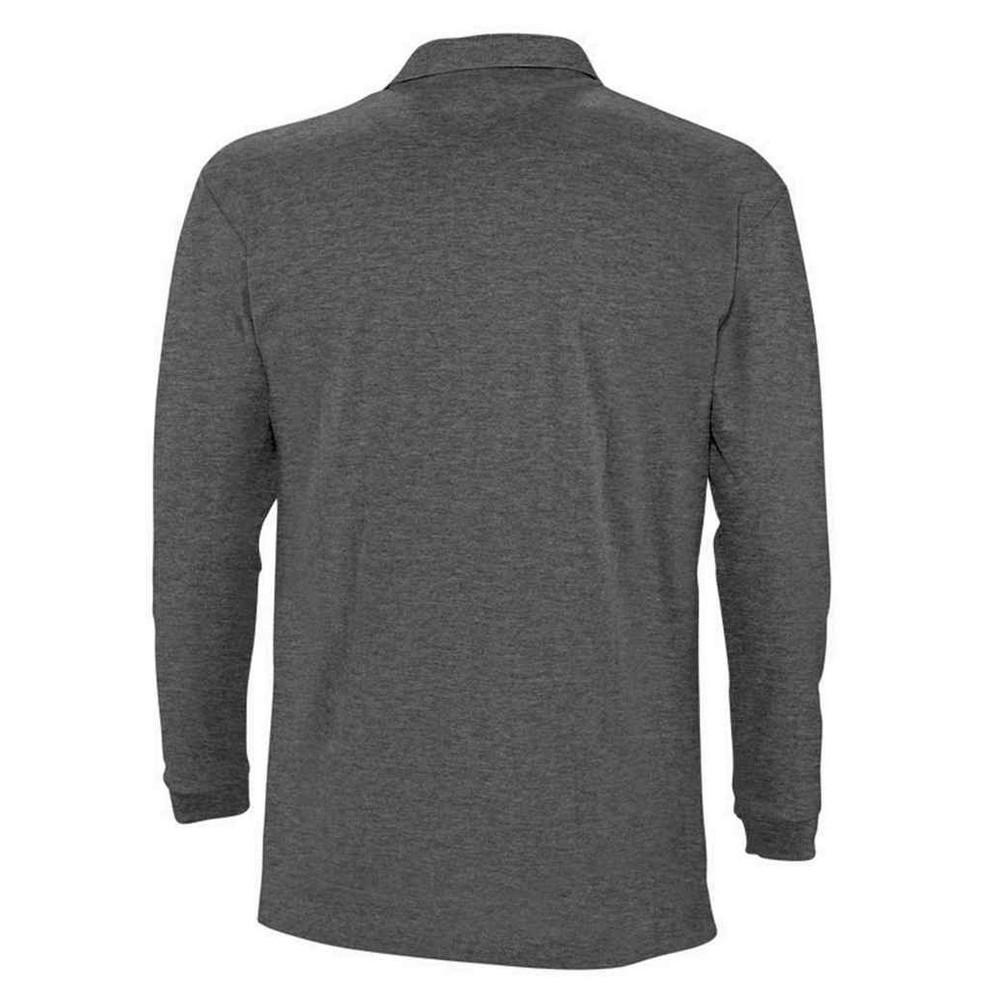SOLS Unisex Adult Winter II Melange Long-Sleeved Polo Shirt