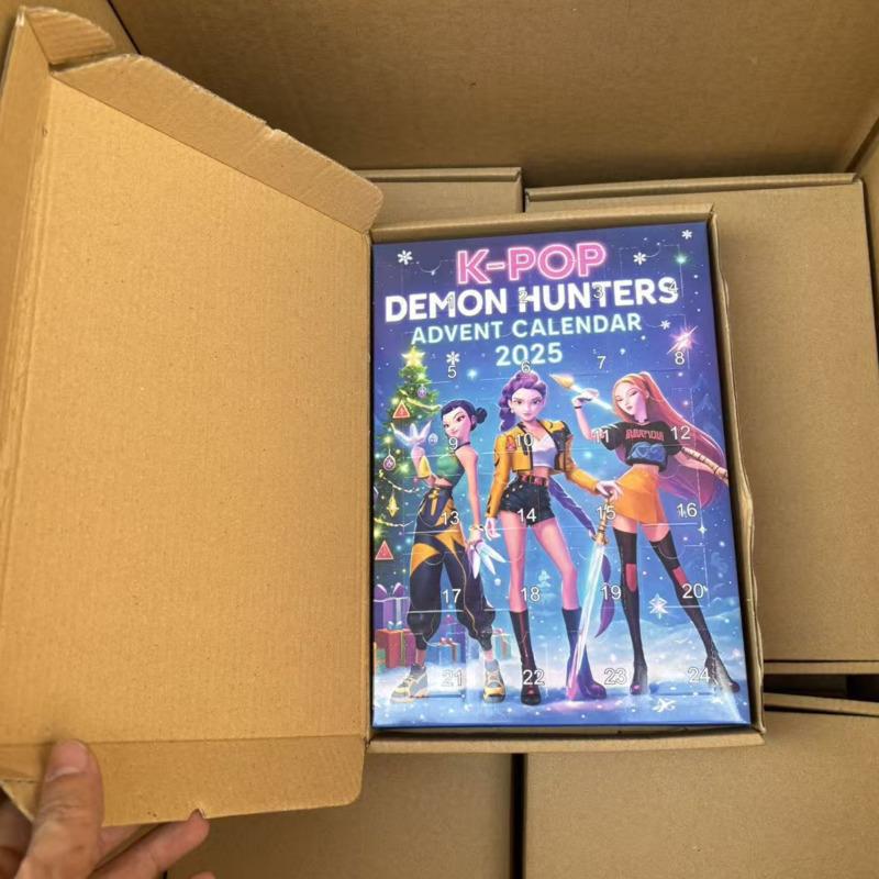  3D K Pop Demon Hunters Advent Calendar K-Pop Demon Hunters Rumi Mira Zoey Christmas Countdown Advent Calendar Gift 24 Days