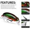 9-Color Mini Chubby Fishing Lure, 6.2cm, 10g, Model DW1109