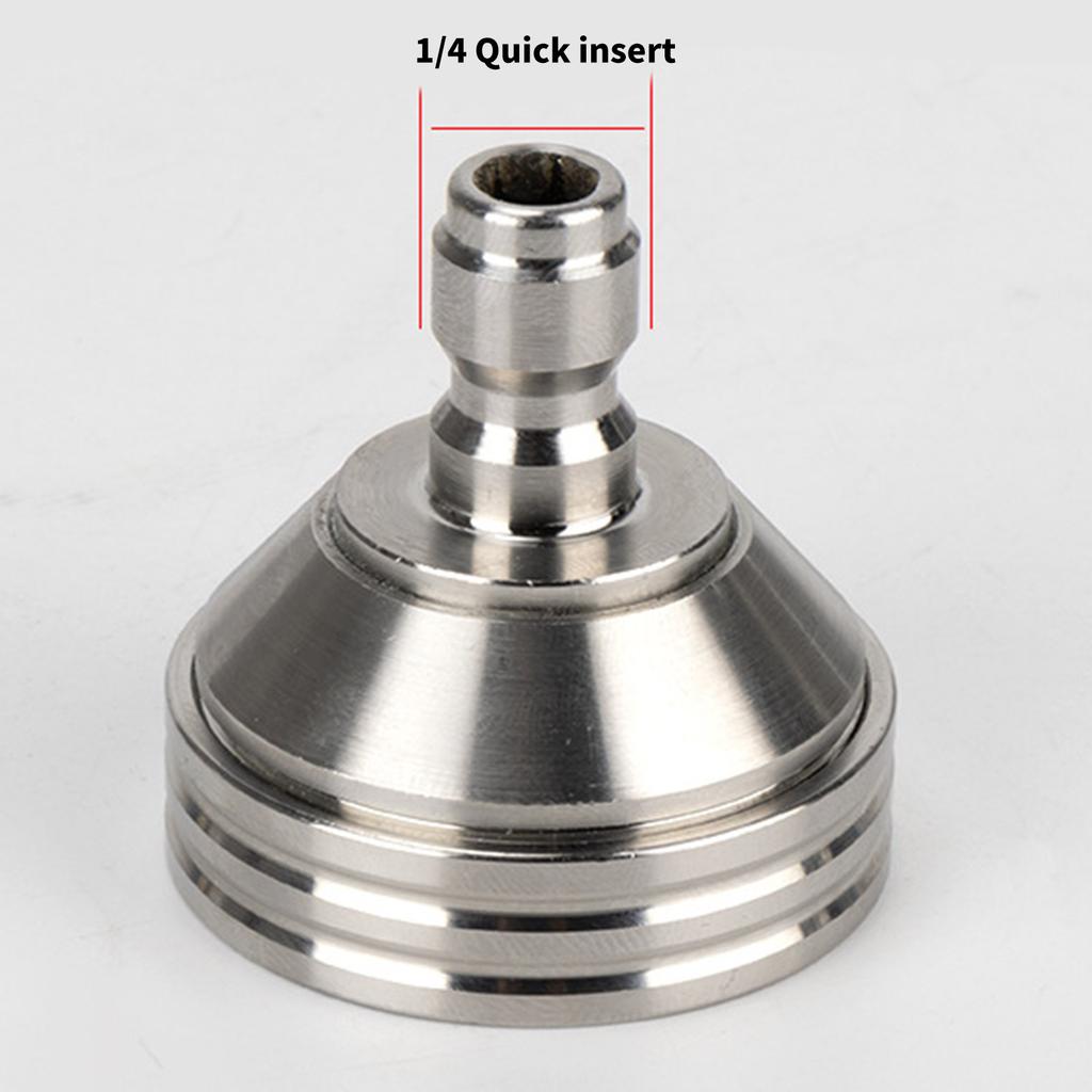 1/4Inch Quick Connect High Pressure Washer Nozzle Stainless Steel Sprays Head For Car Tire Cleaning and Flower Watering