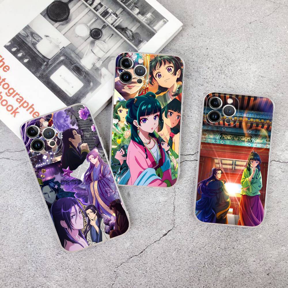 Anime A-Apothecary Diaries Transparent Phone Case For IPhone 16 15 14 13 12 11 Pro Max Plus Soft Cover
