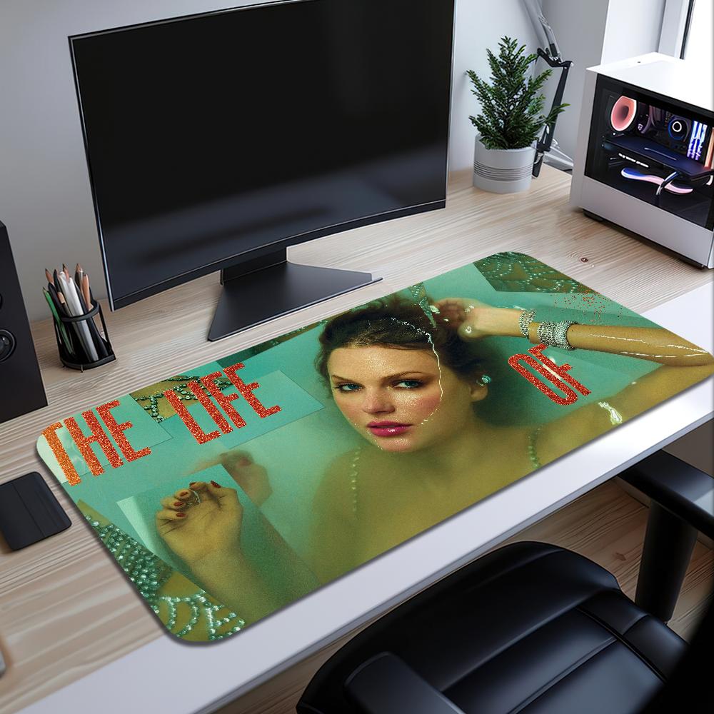 T-Taylobs Die Life Showgirl S-Swifts Mauspads Schreibtischunterlage Groß Rutschfest Ausfransungsfrei Tastatur Ergonomisch Büro Gummi PC Zuhause Benutzerdefiniert
