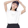 [JILL by JILLSTUART] Embroidered Logo T-Shirt Organic Cotton [White Silver/FR]