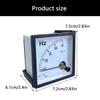 Power Frequency Meter 45-65Hz Wide Voltage 100V 220V Compact Design Plastic Suitable For Home Industrial Commercial Use