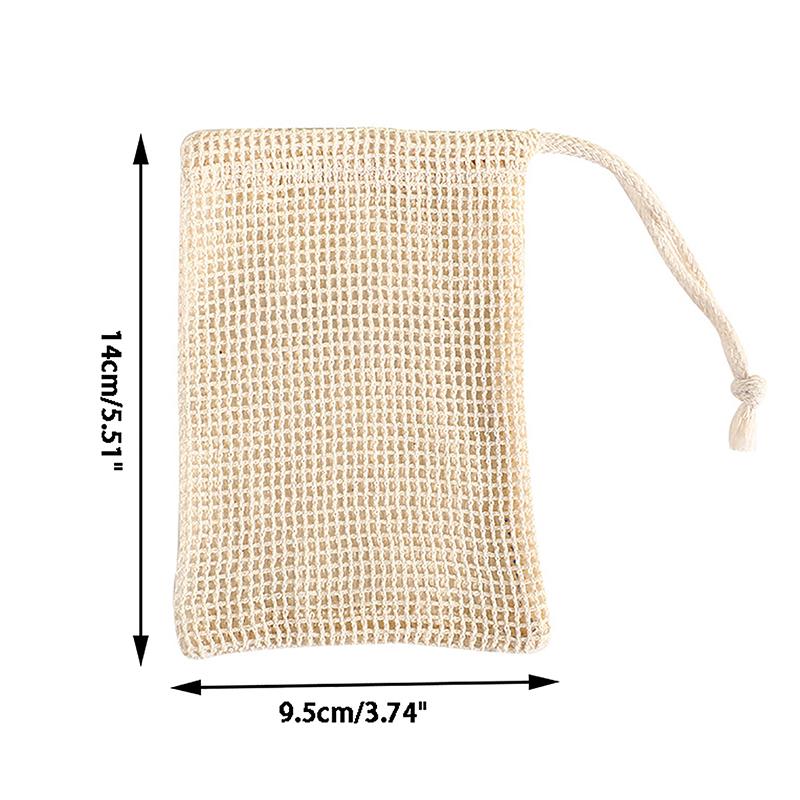Cotton Sack Soap Bag Preservation Bag Rich Foam Foam Soap Bag Exfoliating Soap Mesh Bag Shower Soap Holder Pocket