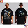 New Apparel Pink Floyd Dark Side of the Moon Shirt, Classic Rock Tee Front Back Unisex T-Shirt