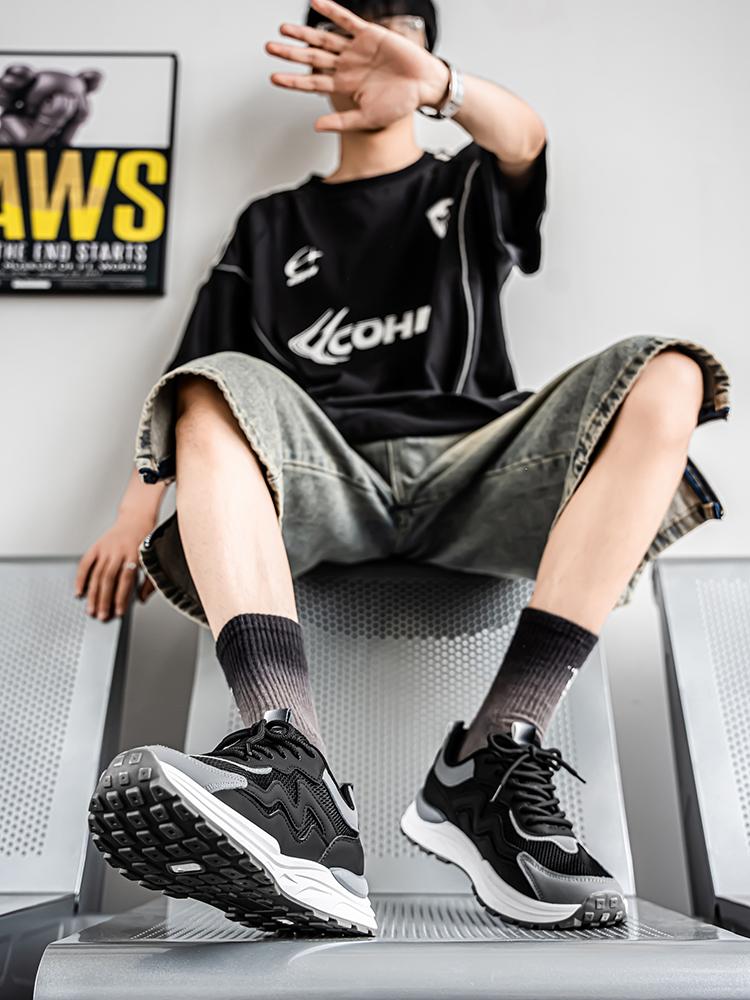 Summer new breathable fashion mesh shoes soft sole non-slip light versatile casual men's shoes sports  student running sneakers