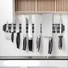 Magnetic Knife Holder, No Drill Wall Mounted Knife Rack for Kitchen Utensils Tools