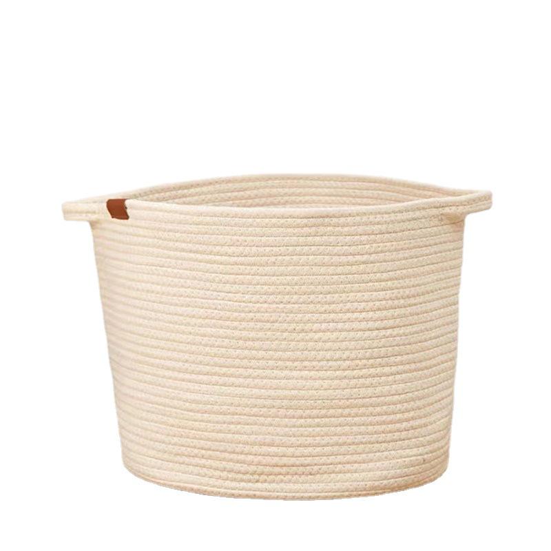 Nordic Cotton Rope Storage Basket for Bedroom: Laundry, Toys, Snacks, Japanese Style Organizer
