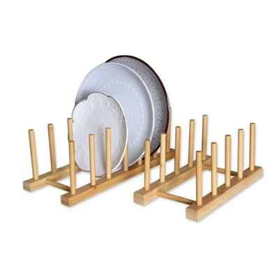 Minimalist Wooden Dish Drainer Rack Multifunction Multi Grid Design Kitchen Dishes Stand Plate Drying Rack Kitchen