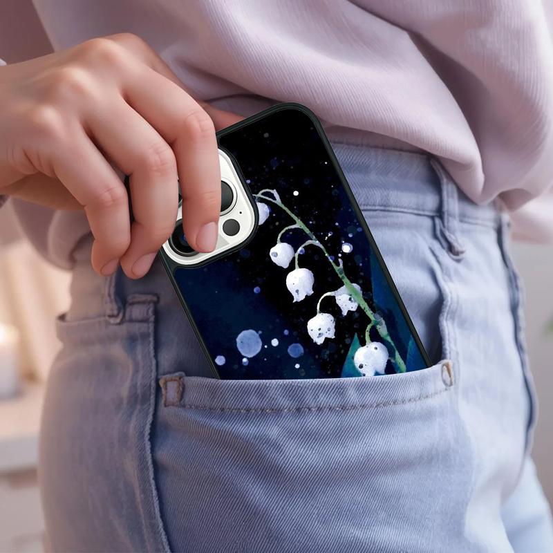 Lily of the Valley Flower Phone Case For iPhone 17 Air 15 16e 14 13 Pro Max Coque 12 11 Pro Max PLUS Cover