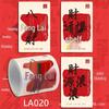 2026 Large Chinese Style Peace & Joy Square Sticker Roll