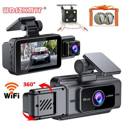 3 Channel 1080P Car DVR WIFI Video Recorder Dash Cam for Cars Camera Rear View Camera for Vehicle Black Box Car Accessory