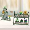 Plant Succulent Flower Building Block Set - 6-In-1 Diy Potted Plant Kit With Display Stand Creative Desktop Decoration Suitable For Halloween