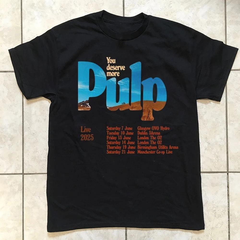 NEW Pulp Band Live Concert 2025 Size S-5XL Unisex T-Shirt L