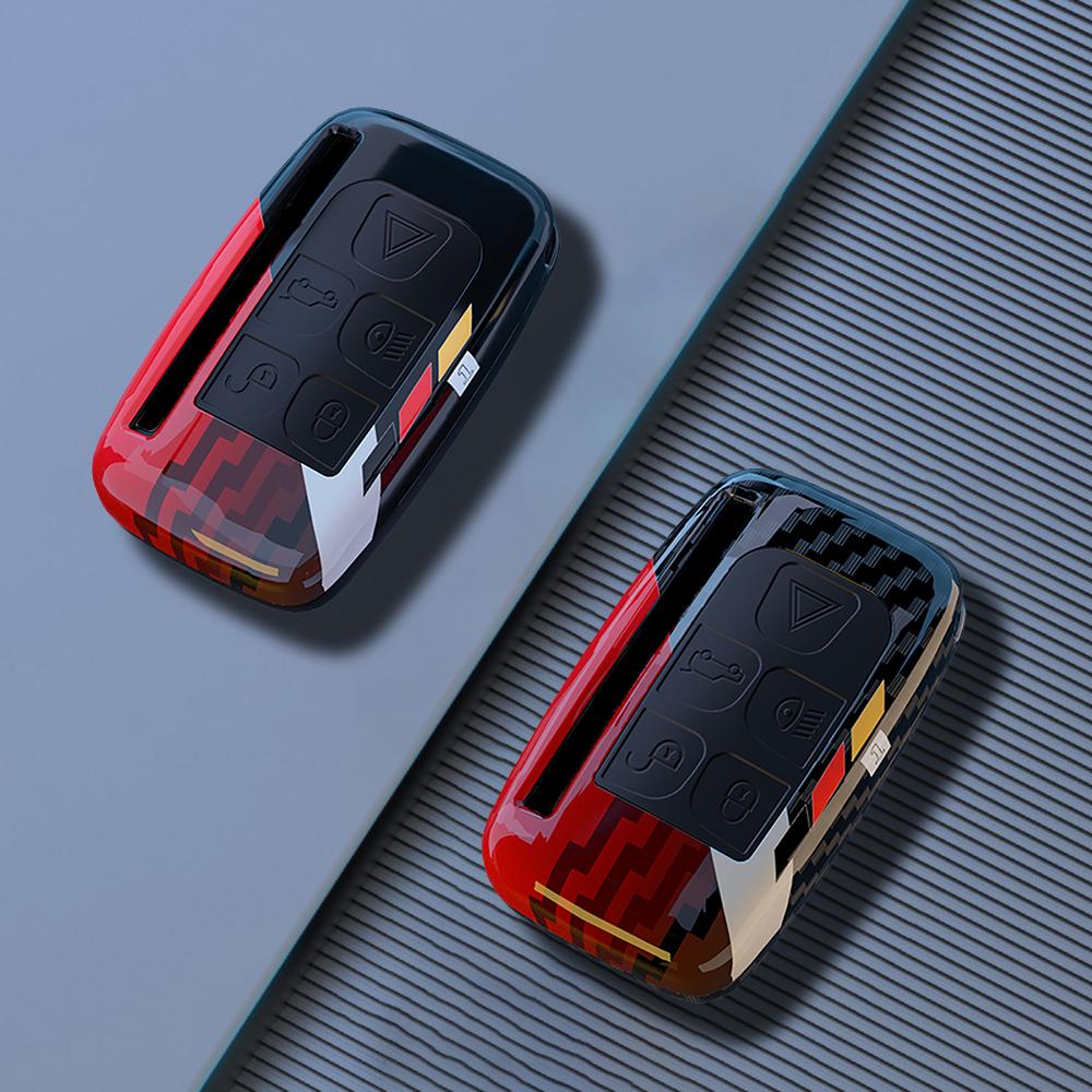 ABS Carbon Car Key Case Cover Shell for Land Rover A9 Range Rover Sport Evoque Freelander Discovery Protector Shell