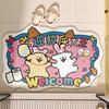 Cartoon Welcome Shit King Bathroom Non-Slip Floor Mat Diatom Mud Toilet Toilet Door Water-Absorbing Quick-Drying Foot Pad